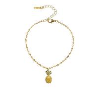 Yowablo Obst-Ananas-Halskette, süßes Obst, Accessoires, einfacher Stil, Halskette, Schlüsselbein, Kette, Schmuck, Geschenk Holz Ketten Anhänger