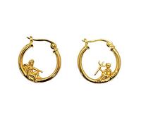 Yowablo Persönlichkeit Engel und Teufel skurrile Creolen Schmuck Ohrringe für Frauen Mini Ohrringe