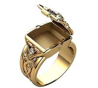 Yowablo Persönlichkeitsringe Open Top Herren- und Damenringe Beliebte Paarringe Valentinstagsgeschenke Ringe Lutscher