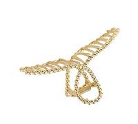 Yowablo Plate Head Hairpin Hair Clip Pearl Hair Large Back Metal Hairpin Catch Clip Zubeh鰎 Catch Hair Clip Yoga Schmuck (N)
