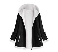 Yowablo Pullover Herren Winterparka Regenmantel Outwear Parka Coat Winddichte Überzieher Softshelljacke Übergangjacke Weste Steppweste Outdoor Weste Hooded Weste Rundhals (XXL,1- Schwarz)