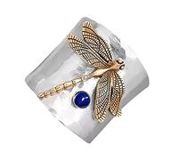 Yowablo Sterling Silber Libellen Ring mit Diamanten Einfache Modeschmuck Beliebte Accessoires Ringelnatz