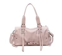 YPBEW Umhängetasche aus PU Leder für Damen, Unterarmtaschen, Schultertasche mit dekorativem Riemen für Arbeit und Alltag, modische Handtasche