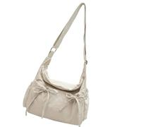 YPBEW Umhängetasche aus wasserabweisendem Polyamid für Damen mit veränderbarem Gürtel und mehreren Taschen Dünne Umhängetasche mit Schleife für Damen