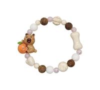 YPBEW Verspieltes Bären Armband aus Keramik mit einzigartiger ästhetischer Kollektion Alltagsschmuck für lässige Outfits und Paare Hautfreundliches Keramikarmband