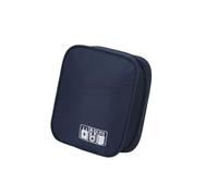 YPREWY Kompakte Reise-Organizer, tragbare Aufbewahrungsbox, Oxford-Stoff-Konstruktion für Ladekabel, Adapter, Ausrüstung, Organizer für Reisen, marineblau, One Size