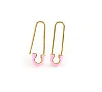 YQHWLKJ Emaille Creolen 925 Sterling Silber Bunte Ohrringe für Frauen Neon Pin Smiley Schmuck Ohrringe-Form 38,ca. 8g