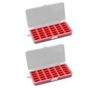 YROHGKPN 2 Stück Spulenkapsel Organizer mit 30 Fächern, Garn Aufbewahrungsbox, Aufbewahrungsbehälter für Garn