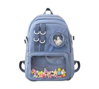 YROHGKPN 2023 Reisetasche, doppelter Riemen, Umhängetasche, transparente Tasche für Studenten, Mädchen, Rucksack, leichter Schulrucksack, stilvoller Tagesrucksack