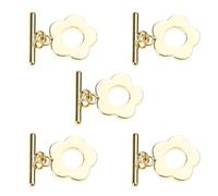 YROHGKPN 5Sets T Verschluss Verschluss Toggle Schmuck Verschluss Schnalle OT End Verschlüsse Stecker Schmuck Hardware Halskette
