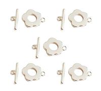 YROHGKPN 5Sets T Verschluss Verschluss Toggle Schmuck Verschluss Schnalle OT End Verschlüsse Stecker Schmuck Hardware Halskette