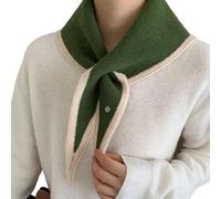 YROHGKPN Atmungsaktiver Leichter Schal Aus Wollmischung Täglicher Komfort Dreieckiger Schal Zum Pendeln Wandern Moderner Dreieckiger Halswärmer