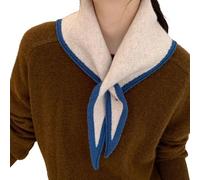 YROHGKPN Atmungsaktiver Leichter Schal Aus Wollmischung Täglicher Komfort Dreieckiger Schal Zum Pendeln Wandern Moderner Dreieckiger Halswärmer