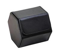 YROHGKPN Elegante sechseckige Uhrenbox aus PU Leder, kompaktes Design für die sichere Aufbewahrung von Schmuck und Reiseuhren aus Leder