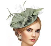 YROHGKPN Featherings verzierter Cloche für Damen, leichtes Design für Hochzeiten und Gartenpartys, Damenhut