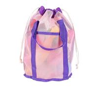 YROHGKPN Kind Strand Spielzeug Tasche Große Kapazität Handtasche Mesh Kid Sand Eimer Muscheln Lagerung Mesh Muscheln Lagerung Große Kapazität Sand