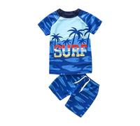 YROHGKPN Kleinkind Badeset, schnell trocknender Stoff, Jungen Badeanzug Set, Jugend Bademode Kollektion, sonnensicher für Wasser, Gartenaktivitäten, Kinder Strand Outfit