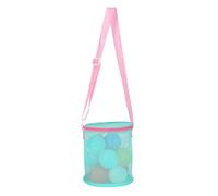 YROHGKPN Mesh Strandtasche Spielzeugeimer Aufbewahrung Muscheln Eimer Netzschultern Für Den Urlaub Sand Mesh Netz Muscheln Aufbewahrung
