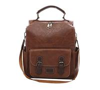 YROHGKPN Rucksack Geldbörse Für Damen Modisch PU Leder Lässig Für Reisen Große Kapazität Damen Schultertaschen Büchertasche Lässiger Tagesrucksack