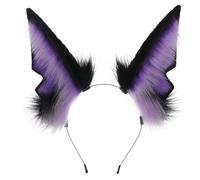 YROHGKPN Teenager Cosplay Wolf Ohrform Stirnband Plüsch Haarreifen Make up Live Übertragung Musik Festivals Party Kopfbedeckungen Cosplay Haarschmuck Wolf Ohren Haarband Anime Halloween Hairhoop