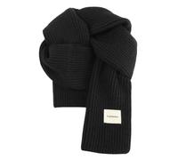 YRUIIA Schal Herbst Und Winter Weicher Gestrickter Wollschal Für Frauen, Ganz Match Warmes Student-nackenabdeckung-schwarz