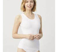 Tanktop YSABEL MORA, Damen, Gr. XL, weiß, Single Jersey, Obermaterial: 95% Baumwolle, 5% Elasthan, casual, hüftbedeckend, Rundhals, ohne Ärmel, Tops, breite Träger, weich, elastisch, Baumwollmix (3288
