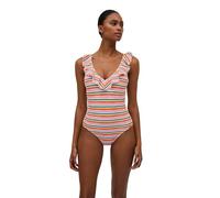 Ysabel Mora - Badeanzug Volants Streifenmuster Micropiqué Komfort Stil Maximale Unterstützung Ohne Bügel Herausnehmbares Polster Textur Micropiqué 90% Polyamid 10% Elasthan