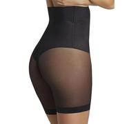 YSABEL MORA Hoher Bauchweggürtel, Tüllstoff, Kompression, Medium, Nude, Schwarz , XXL