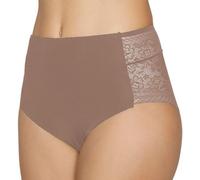 YSABEL MORA Unsichtbarer Maxi-Slip mit rosafarbener Spitze, nude, 38