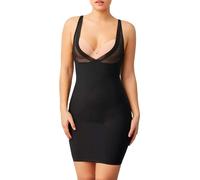 Unterkleid YSABEL MORA, Damen, Gr. M, N-Gr, schwarz, Mikrofaser, Obermaterial: 73% Polyamid, 27% Elasthan, figurbetont ca. Mitte Oberschenkel, tiefer V-Ausschnitt, Kleider Unterkleid, mittlerer Shape-