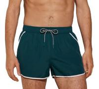YSABEL MORA - einfarbiger Boxer-Badeanzug, Flaschengrün (VERDE BOTELLA), XXL