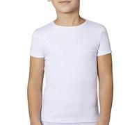 Ysabel Mora Jungen Kinder Unterhemd Langarm/Kurzarm weiß Geschenkverpackung (116 Kurzarm)