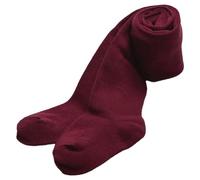 YSABEL MORA Klassische Kinderstrumpfhose, weiß, granatrot, 128