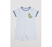 YSABEL MORA Kurzer Baby-Strampler mit Dino gestreift