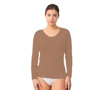 Ysabel Mora Langarmshirt aus Baumwolle mit Spitze für Damen