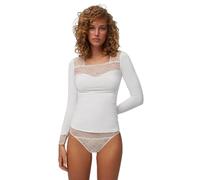 Ysabel Mora - Langarmshirt Spitze Elegant Vielseitig Alltag Komfort Stil Quadratischer Ausschnitt Ideal Casual Formal Damenmode Basic Kollektion