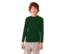 YSABEL MORA - T-Shirt mit langen Ärmeln und Halbschwanenhalskragen, Flaschengrün (VERDE BOTELLA), 10 Jahre