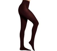 Thermostrumpfhose YSABEL MORA "TIGHTS BASIC COLLECTION", Damen, Gr. M, rot (maroon), Obermaterial: 95% Polyester, 5% Elasthan, unifarben, Strumpfhosen, mit wärmender Innenseite für kalte Wintertage (1