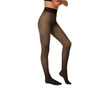 YSABEL MORA Thermostrumpfhose für Damen mit durchscheinendem Effekt. Hohe Taille, innerer Teil weiches Fleece in Hautfarbe. Als Strumpfhose oder als Leggings zu tragen, passt sie sich perfekt dem