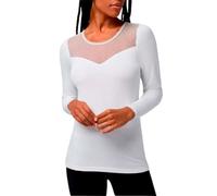 YSABEL MORA Thermo-T-Shirt für Damen, Spitze, Plumeti, Panacotta, XL