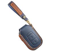 Ysbxitu Schlüsseletui Abdeckung Autoschlüssel Hülle Mit Schlüsselanhänger Passt für Honda HRV Accord CR-V CRV Pilot HR-V Civic RV3 RV4 2023 Leder Fernbedienung Cover Schlüsselanhänger 2 Tasten-Blau