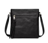 YSDYY 1 Stück Schwarzer Pu-Er-Umhängetasche, Modische Und Einfache Crossbody-Tasche, Verstellbare Schultergurte, Beutel Mit Großer Kapazität.