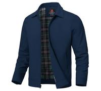 YSENTO Herren Jacke Bomberjacke Sommer Leichte Übergangsjacke Fliegerjacke Windbreaker Blouson Jacke(Marine,S)