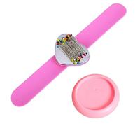 YSJCHEBS 1 Magnetisches Armband Und 1 Magnetische Nadelbox, Nähwerkzeug-Aufbewahrungsbox, Nähzubehör, Näh-Handgelenknadelkissen, Festes Nähnadelkissen