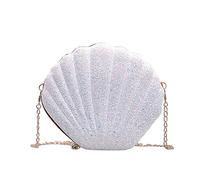 YSJCHEBS 1 Stück Umhängetasche In Muschelform, Glänzende Umhängetasche, Kreative Umhängetasche, Mädchen-Umhängetasche, Bekleidungszubehör