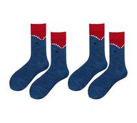YSJCHEBS 2 Paar Hai-Socken, Modische Persönlichkeitssocken, Kreative Design-Socken, Interessante Socken, Herrensocken