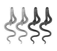 YSJCHEBS 2 Paar Schlangenförmige Ohrringe, Modische Trendige Ohrringe, Retro-Schlangenohrringe, Schlangenförmiger Schmuck, Damenohrringe, Bekleidungszubehör