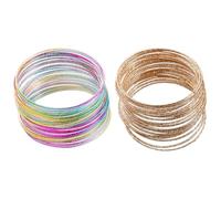 YSJCHEBS 2 Stück Bunte Mehrschichtige Armbänder, Retro-Armbänder, Modische Personalisierte Armbänder, Partykleidungszubehör