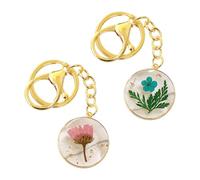 YSJCHEBS 2 Stück Ewige Blumen-Schlüsselanhänger, Schlüsselanhänger, Schlüsselanhänger Für Mädchen, Schlüsselanhänger Für Mädchen, Schlüsselanhänger-Zubehör, Stilvolle Schlüsselanhänger