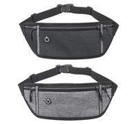 YSJCHEBS 2 Stück Multifunktions-Hüfttasche, wasserdichte Hüfttasche, Sport- Und Fitness-Hüfttasche, Tragbare Hüfttasche, Reise-Hüfttasche, Verstellbare Hüfttasche